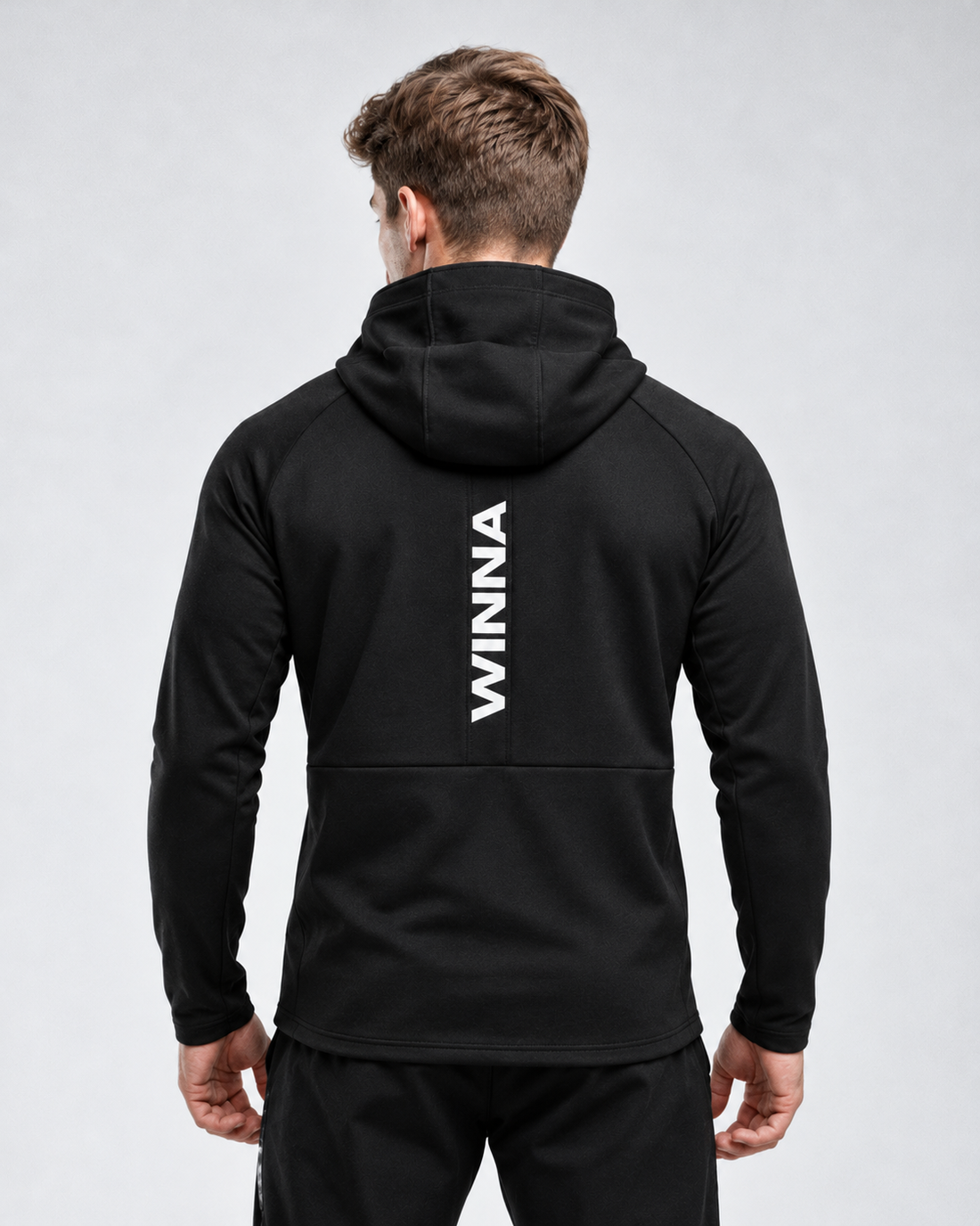 Winnas ¼ Zip Hoodie Black