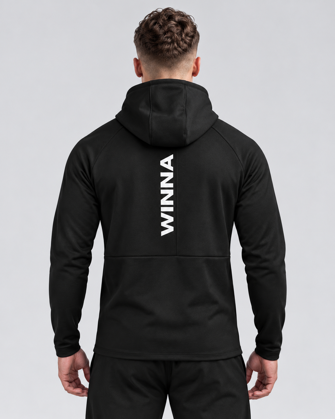 Winnas ¼ Zip Hoodie Black