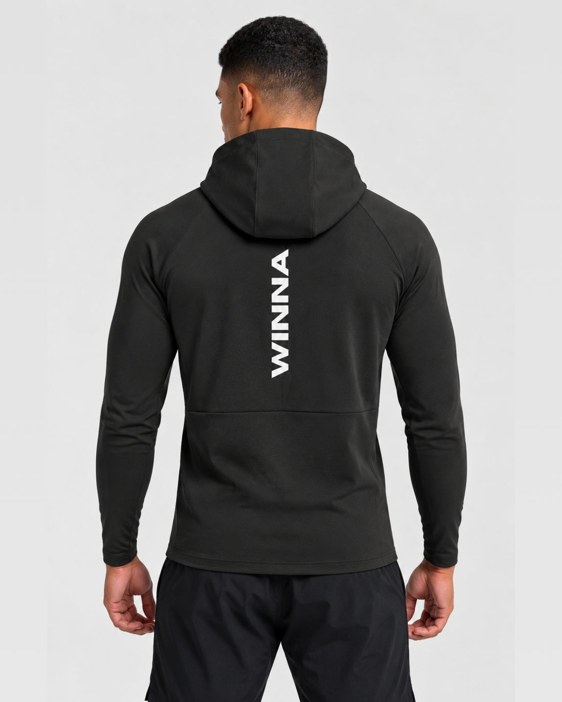 Winnas ¼ Zip Hoodie Black